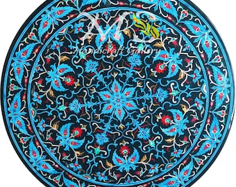 Buy Expensive Marble Inlay Antique Coffee & Dining Table Top, Mosiac Table,Pietra Dura Art Deco, coffee table Living Home Decor Furniture