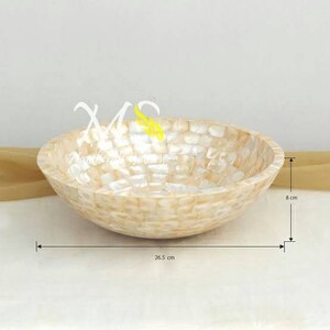 Marble Round Stone Sink Table counter Wash Basin with Golden Mother of pearl Stone Random Inlay,Stone Sink, Stone Wash basin, counter top