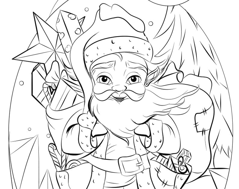 Colouring Heaven Christmas Special 2023 (Print Magazine) | NEW Christmas Colouring Pages | 8 Top Colouring Artists image 3