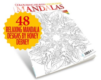 Colouring Heaven Collection Mandalas (Print Magazine) | Mandala Colouring Patterns | Honey Debney