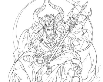 天国の天使と悪魔のぬり絵スペシャル（デジタルダウンロード PDF