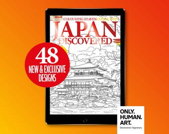 Colouring Heaven Collection Japan Discovered (Digital Download PDF) | Jash Lee | Only Human Art