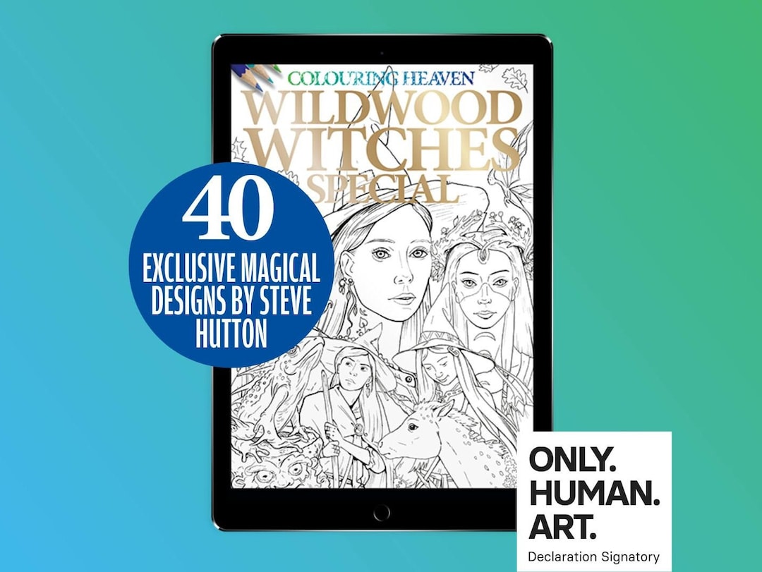 Colouring Heaven Wildwood Witches Special (digital Download PDF) | Wicked Witchy Colouring ...