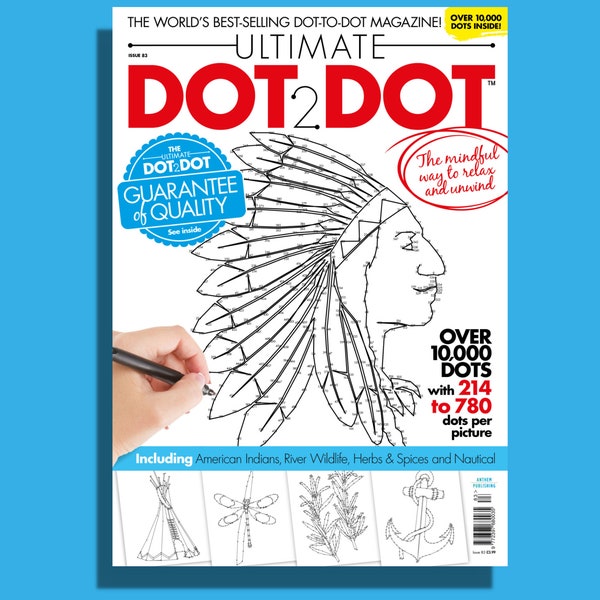 Ultimate Dot2Dot Issue 83 | American Indians, River Wildlife, Herbs & Spices and Nautical | Dot to Dot Print Magazine