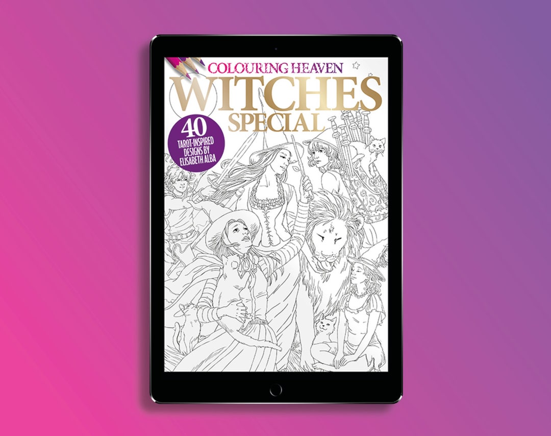 Colouring Heaven Witches Special digital Download PDF - Etsy