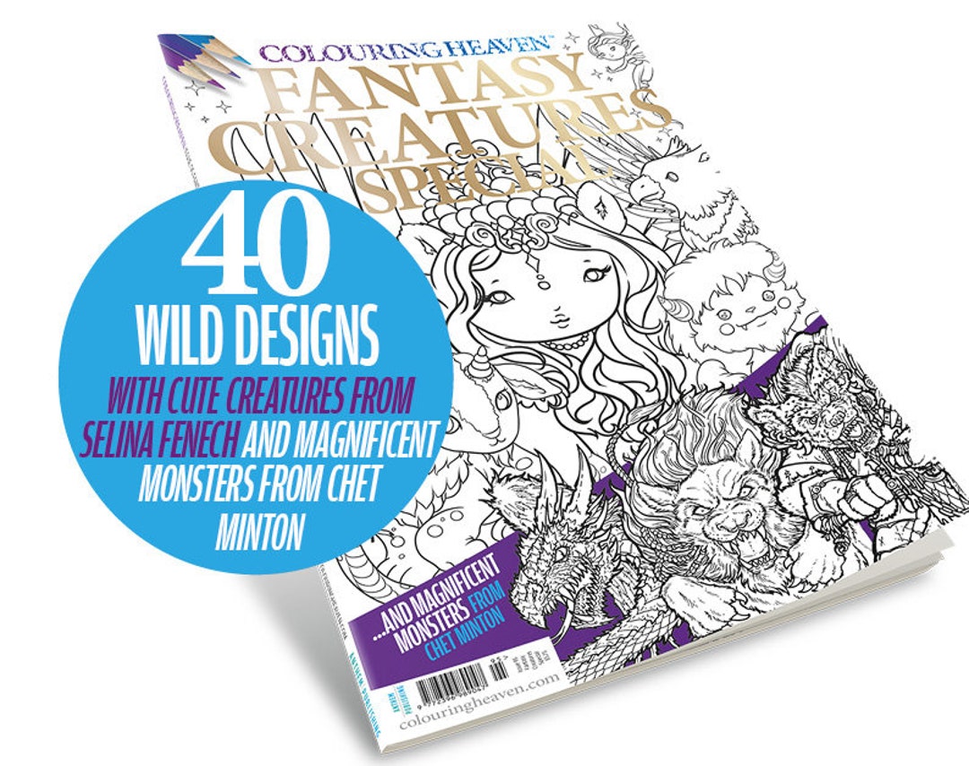 Colouring Heaven Fantasy Creatures Special (print Magazine) | Animal ...