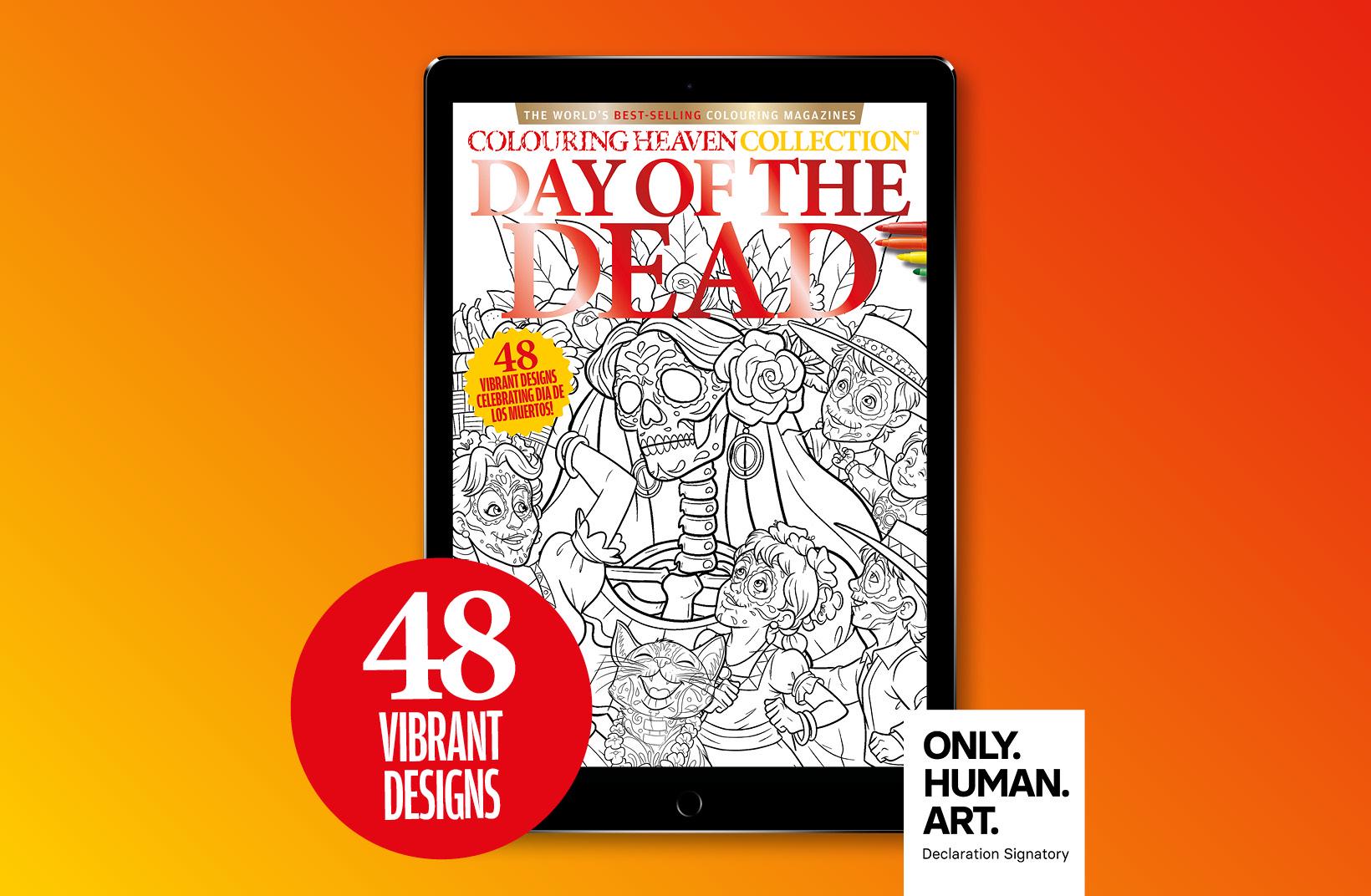 Colouring Heaven Collection Day of the Dead — coloring book cover