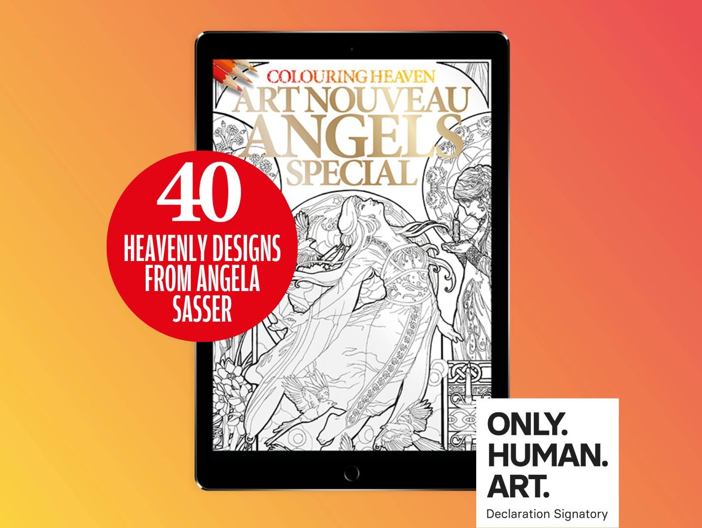 COLORS「HEAVEN」1995年⑫【海外雑誌・洋書】❸ Colouring Heaven Art Nouveau Angels Special (digital