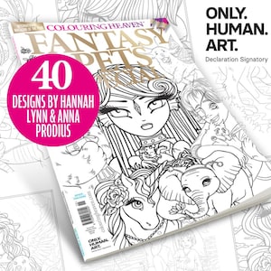 Colouring Heaven Fantasy Pets Special | Pets Colouring Pages | Only Human Art