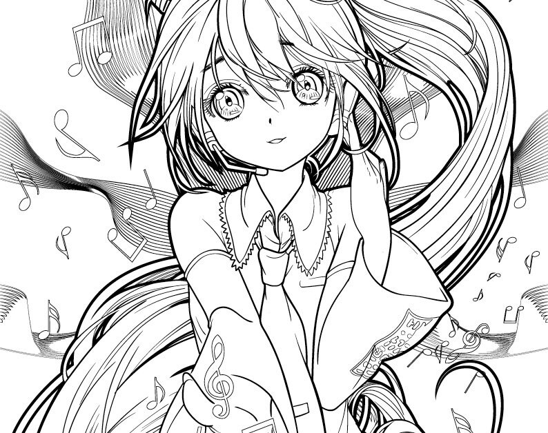 Colouring Heaven Collection Hatsune Miku - Etsy