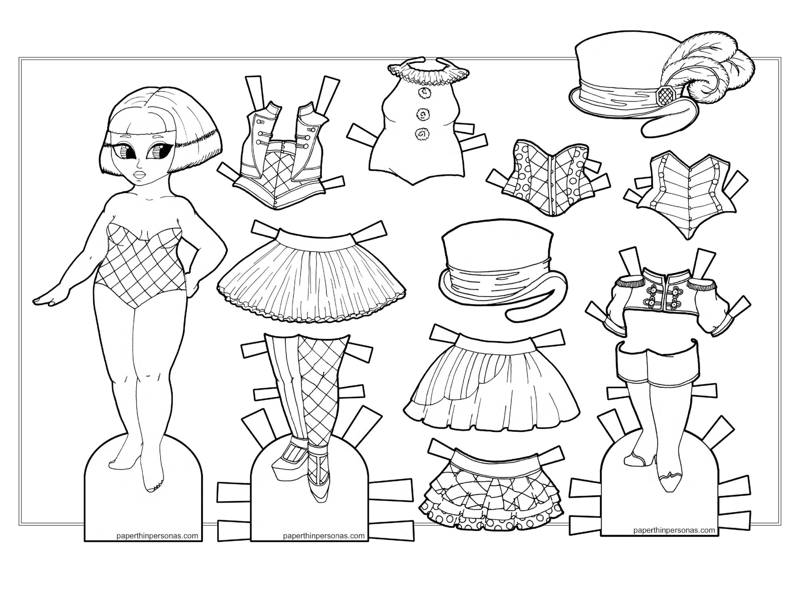 Colouring Heaven Collection Paper Dolls | Paper Dolls Colouring