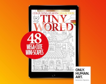 Colouring Heaven Collection Tiny World (Digital Download PDF) | Gabi Wolf | Only Human Art