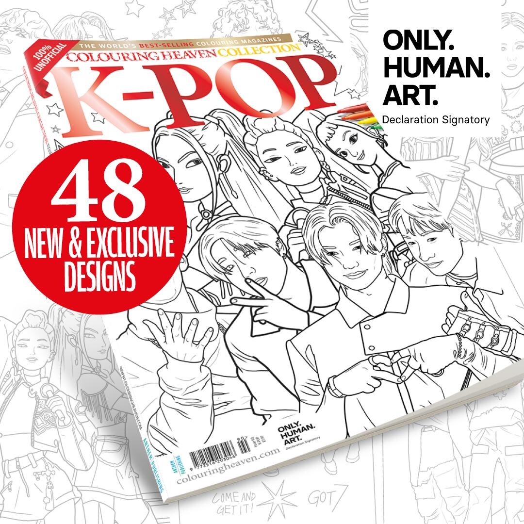 Colouring Heaven Collection K-pop | Fantasy Colouring Pages | Jash