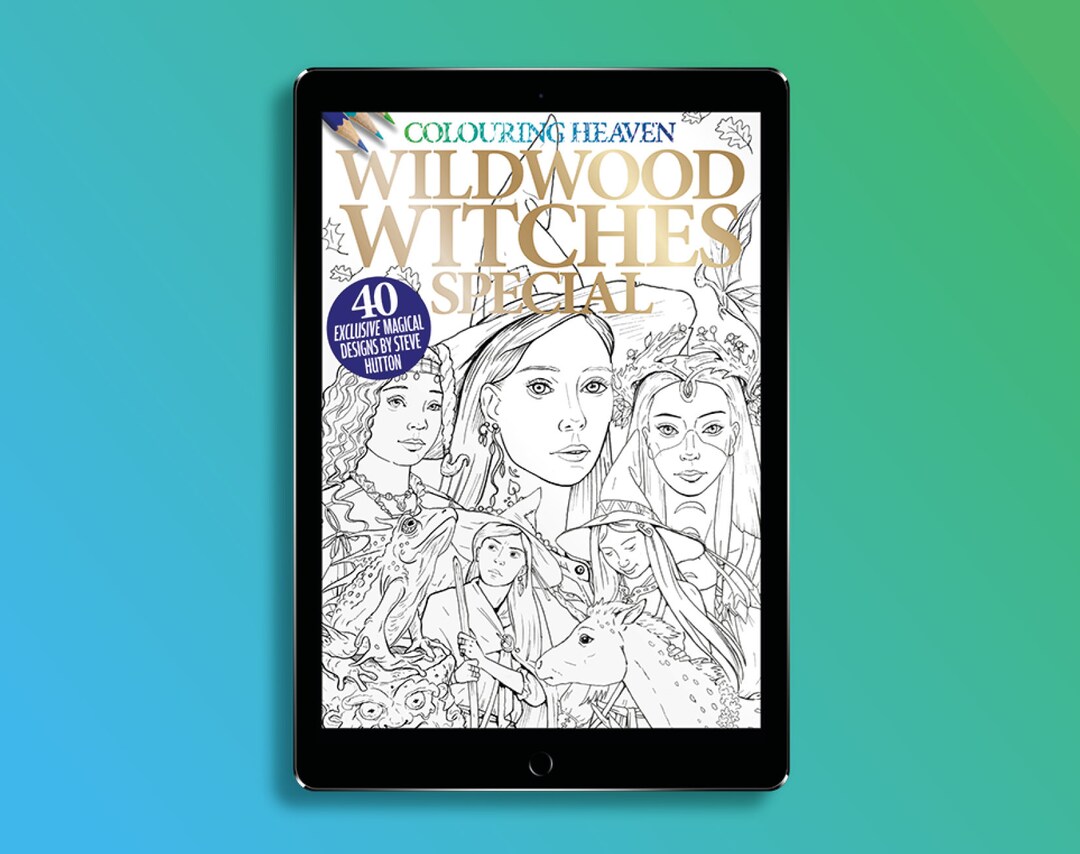 Colouring Heaven Wildwood Witches Special digital Download - Etsy