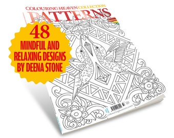 Colouring Heaven Collection Patterns (Print Magazine) | Colouring for Mindfulness & Self Care | Deena Stone