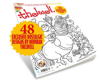 Colouring Heaven Collection Thelwell (Print Magazine) | Horses Colouring Pages | Norman Thelwell