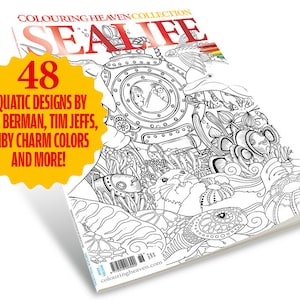 Colouring Heaven Collection Sealife (Print Magazine) | Under The Sea Colouring Pages | Tim Jeffs, Ruby Charm Colors & More!