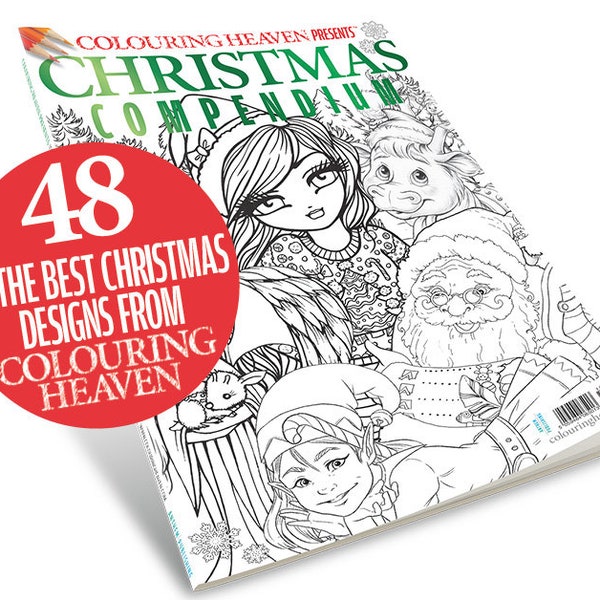 Colouring Heaven Presents Christmas Compendium (Print Magazine) | Festive Christmas Colouring Pages | BEST OF Colouring Heaven