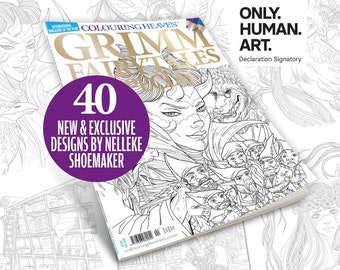 Colouring Heaven Grimm Fairytales Special (Print Magazine) | Inspired by Fairytales & Folklore from the Brothers Grimm | Nelleke Schoemaker