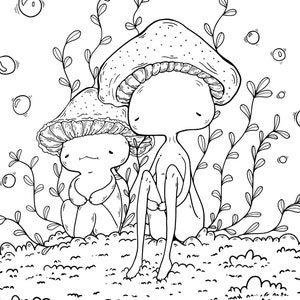 Colouring Heaven Fantasy Mushroom Special | Mushroom Colouring Pages ...