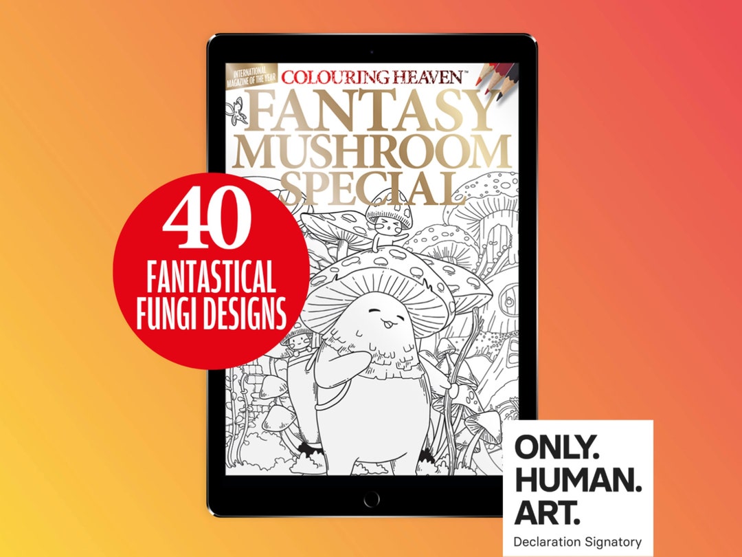 Colouring Heaven Fantasy Mushroom Special (digital Download PDF ...