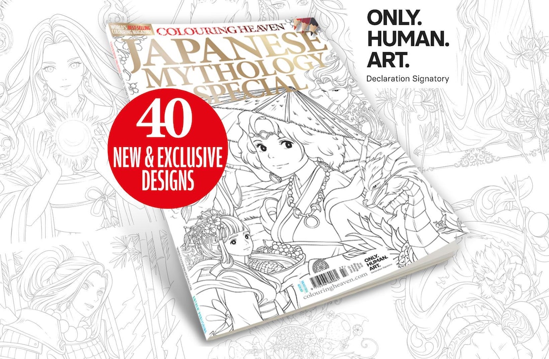 Colouring Heaven Japanese Mythology Special | Japanese Colouring