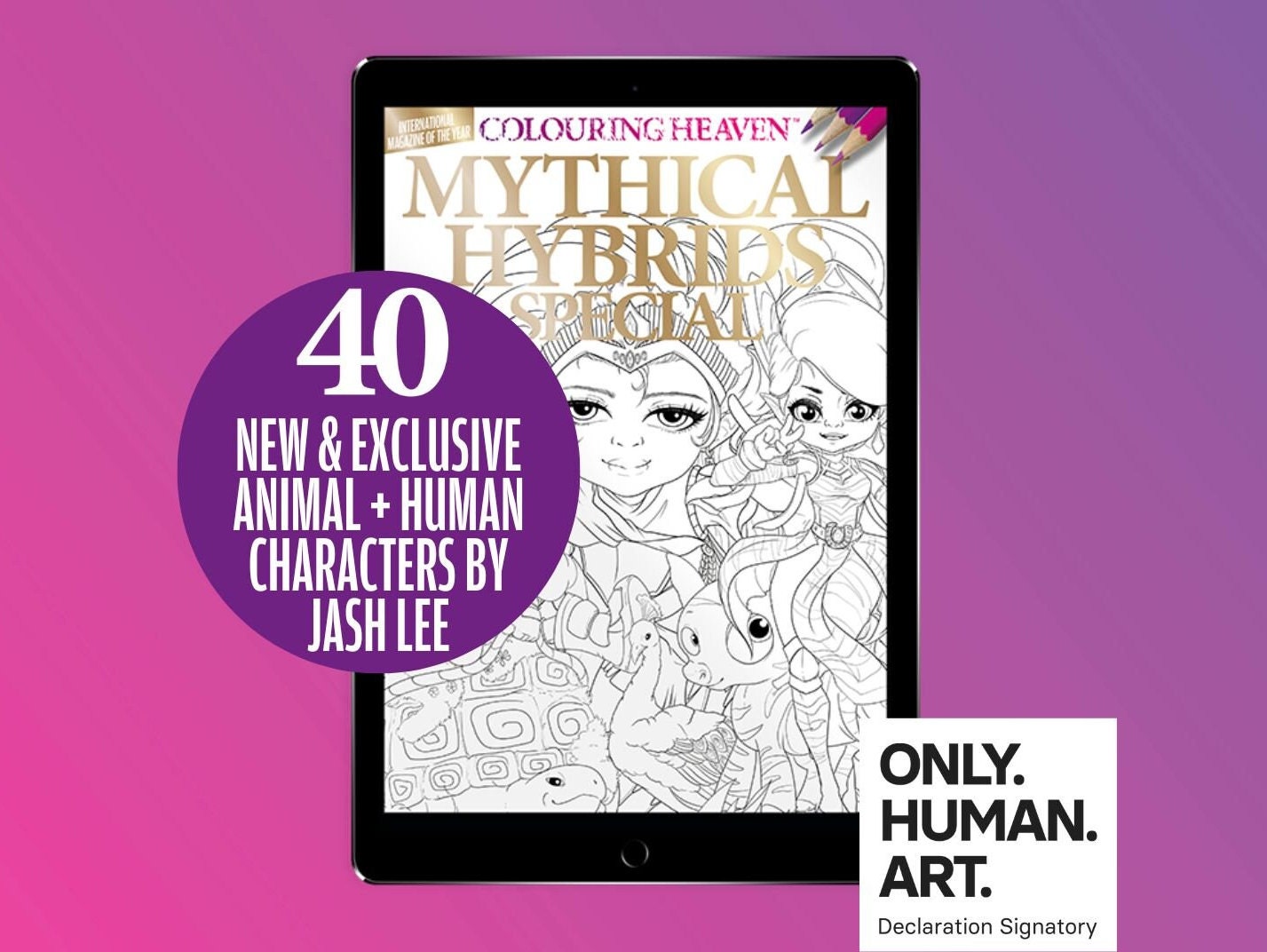 Colouring Heaven Mythical Hybrids Special — coloring book cover