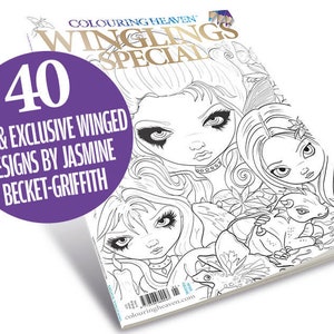 Colouring Heaven Winglings Special (Print Magazine) | Mythical Creatures & Fairies | Jasmine Becket-Griffith