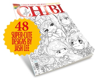 Colouring Heaven Collection Chibi (Print Magazine) | Anime Manga Chibi Colouring Pages | Jash Lee
