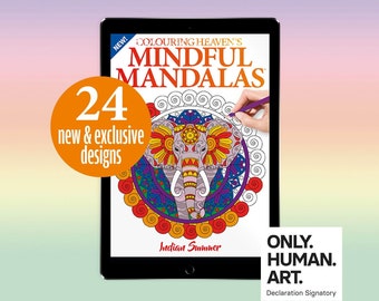 Mindful Mandalas Indian Summer (Digital Download) | Relaxing Colouring & Self-care | Only Human Art