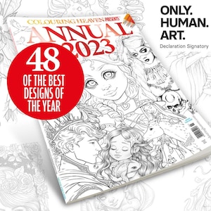 Coloring Heaven Presents Annual 2023 (magazine imprimé) | BEST OF Coloriage paradis