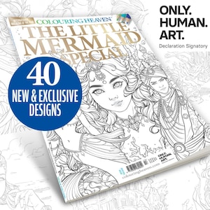 Colouring Heaven The Little Mermaid Special | Mermaid Colouring Pages | Only Human Art