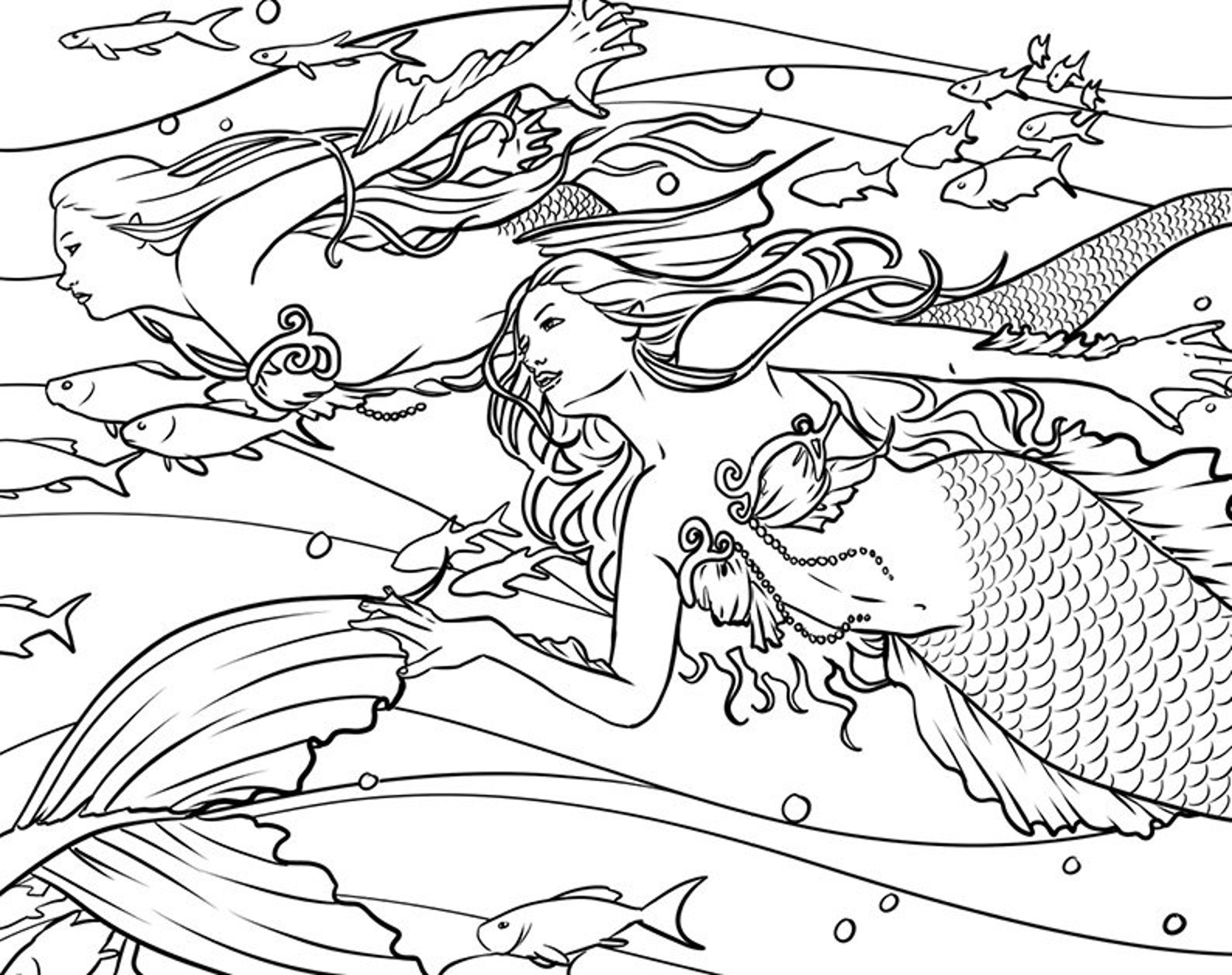 Colouring Heaven Presents Mermaids Compendium Etsy