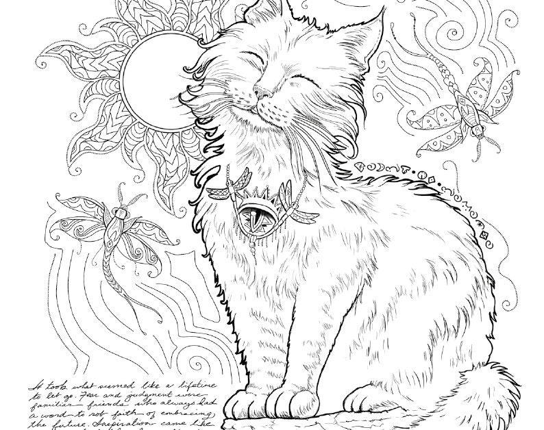 Colouring Heaven Fantasy Cats Special | Etsy