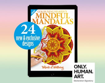 Mindful Mandalas Wheels of Wellbeing (Digital Download) | Relaxing Colouring & Self-care | Only Human Art