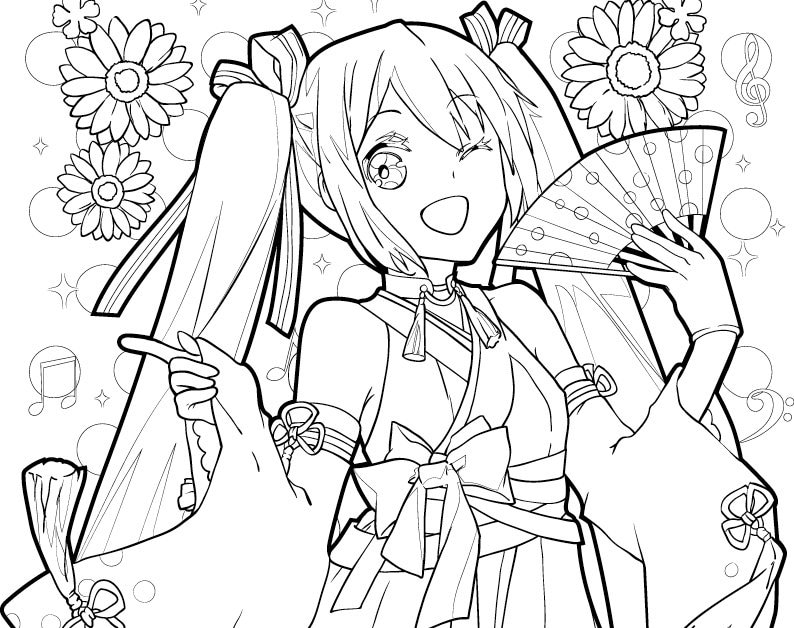 Colouring Heaven Collection Hatsune Miku | Etsy UK