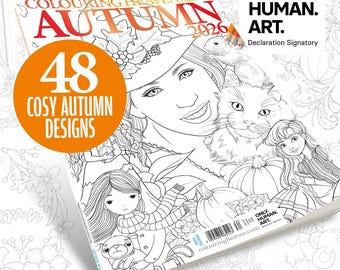 Colouring Heaven Presents Autumn 2026 | Seasonal Colouring Pages | Only Human Art