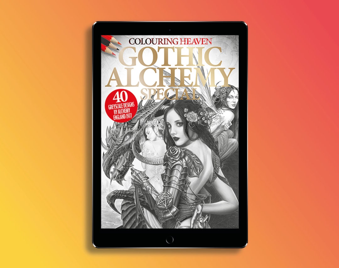 Colouring Heaven Gothic Alchemy Special digital Download PDF - Etsy