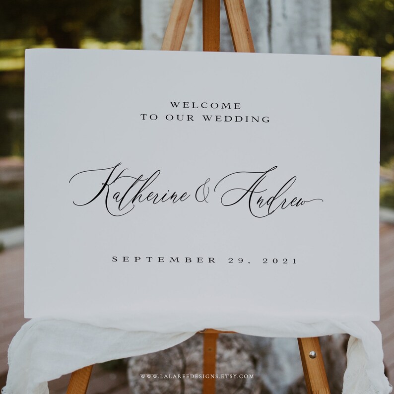 Welcome To Our Wedding Sign Template Minimalist Wedding Welcome Sign A11 Instant Download Printable Wedding Poster