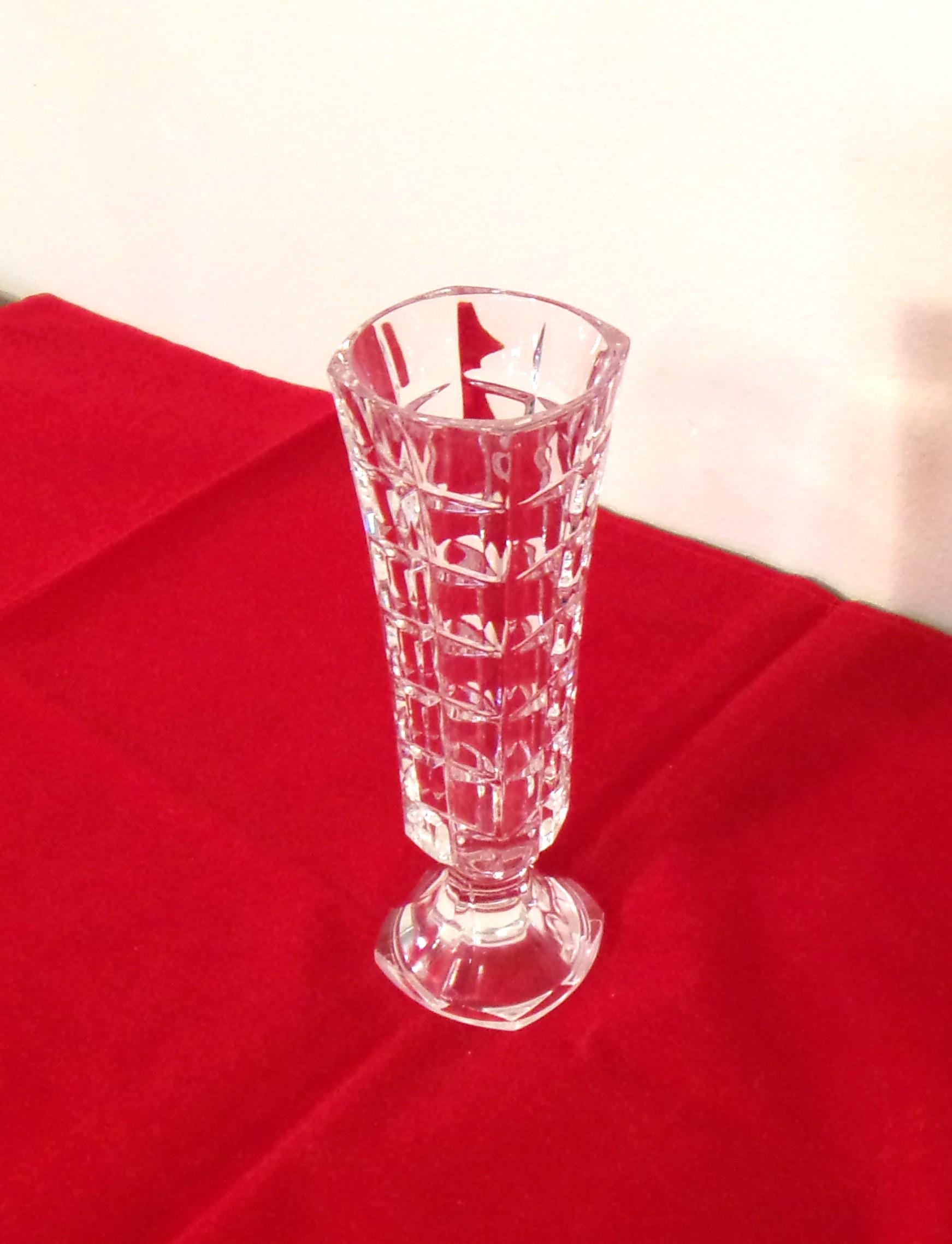 Crystal D Arques France Vase - Etsy