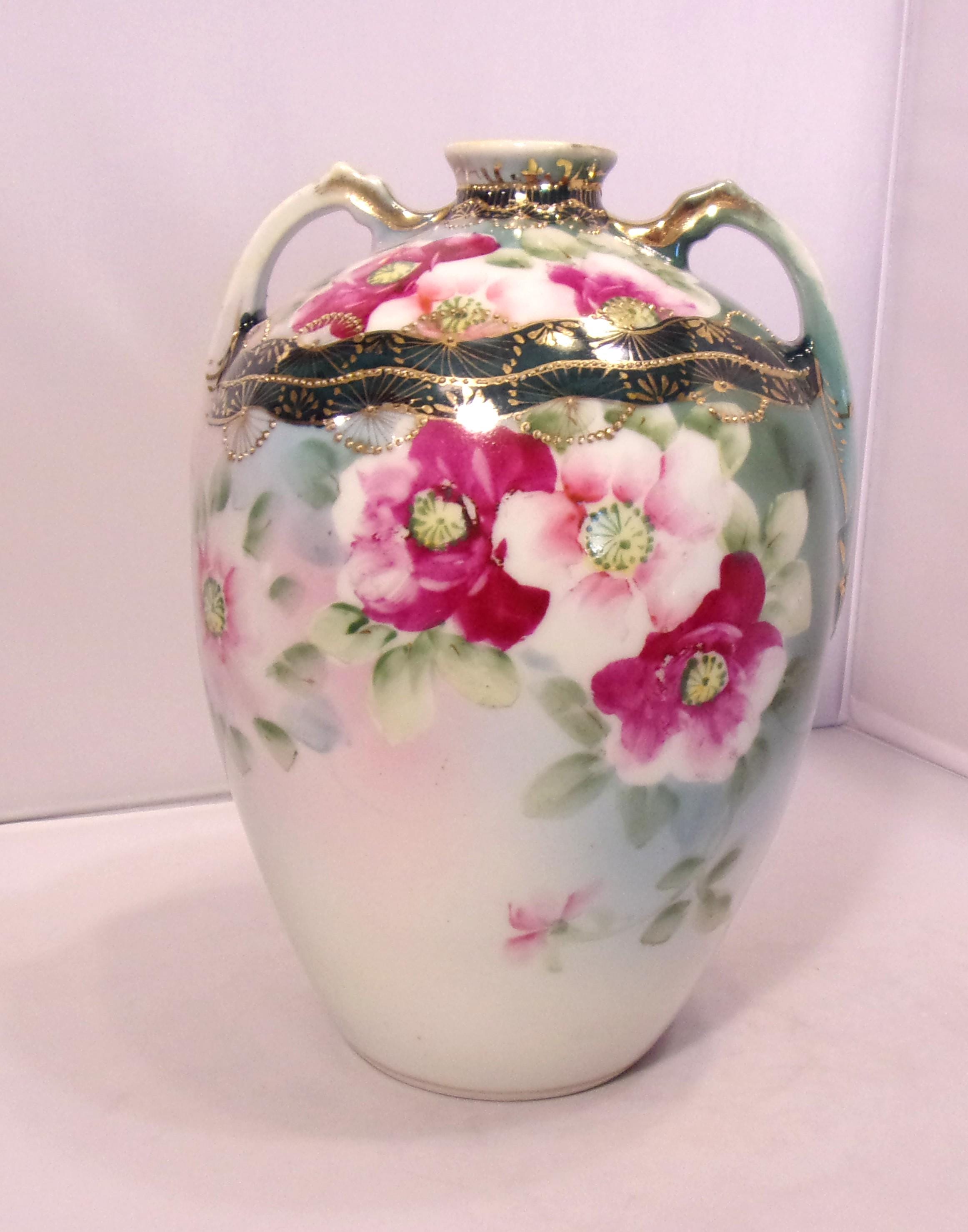 Nippon Two Handled Vase - Etsy