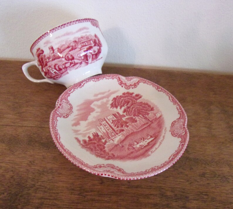 Vintage Johnson Brothers Pottery England Old Britain Castles Etsy