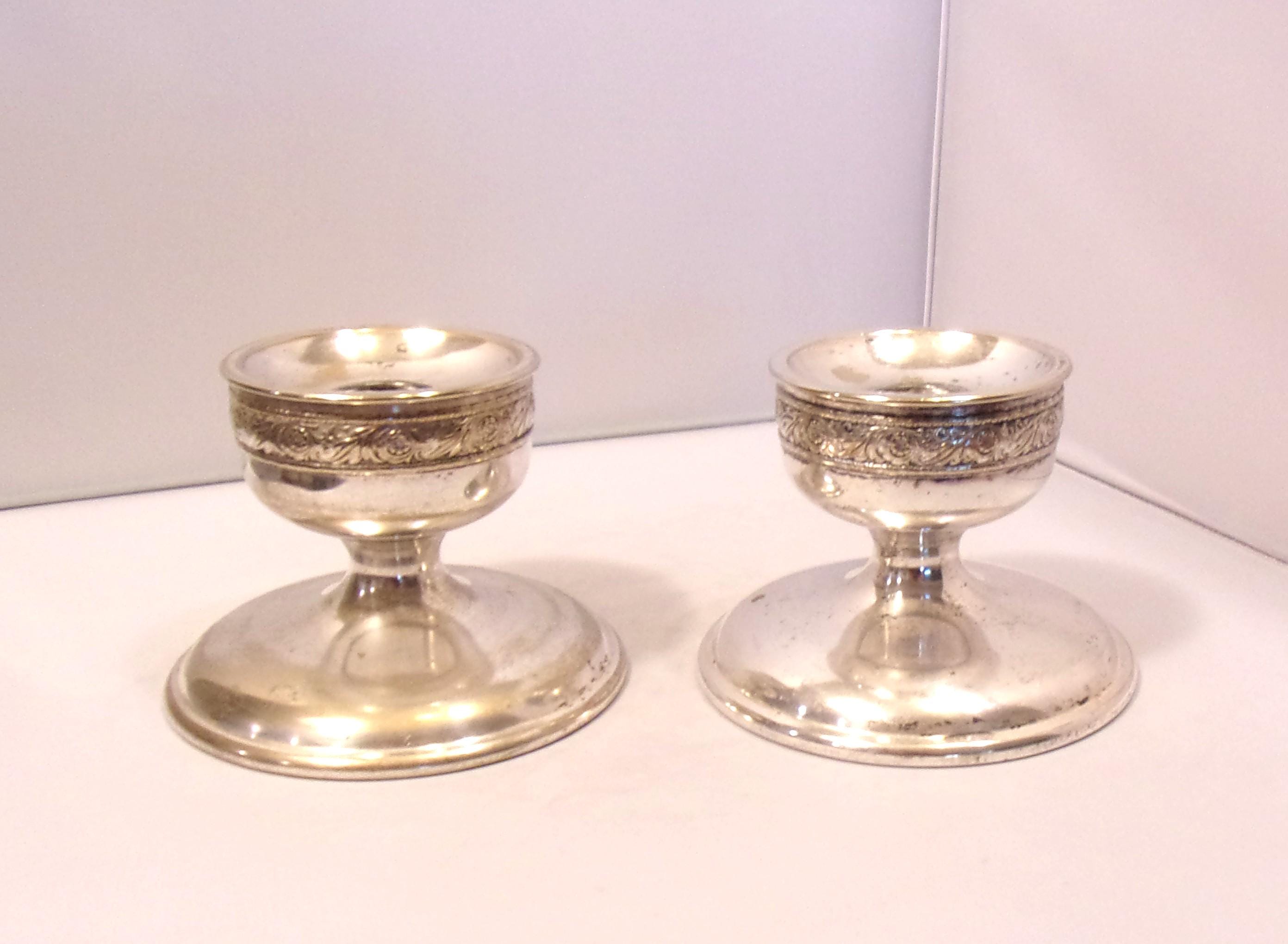 Glass Clear Collectible Candle Holders 1900-1919 Time Period  Antique 1900’s Candle Holder With Keepsake Drawer main image 1