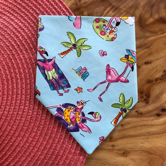 Dog Bandana-cat Bandanaflamingo Pool Partyslip - Etsy