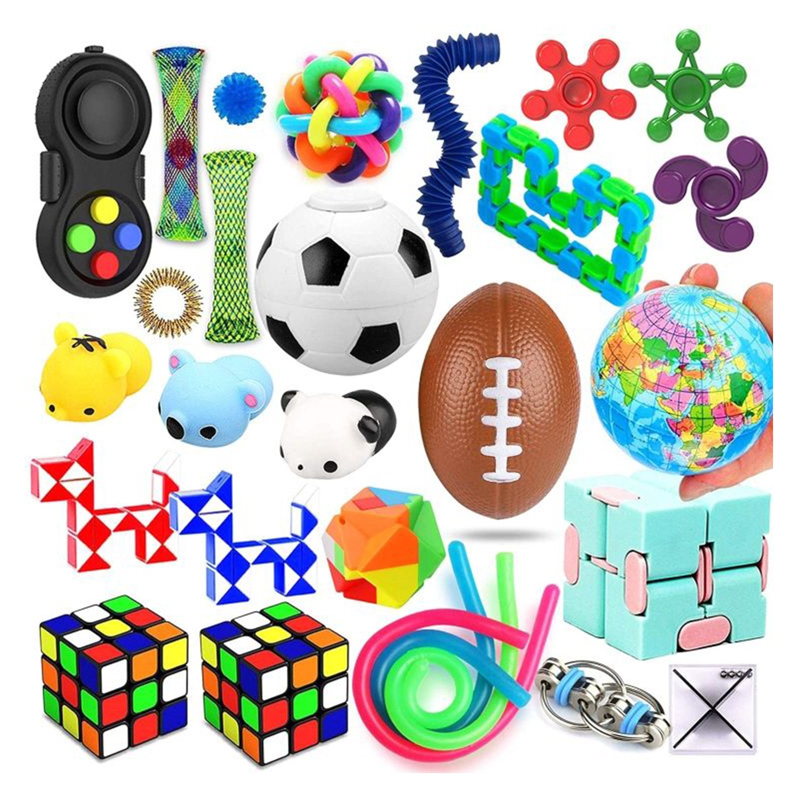 Fidget Toy Pack Stress Relief ADD ADHD Anxiety Disorder 28 Toys For K…