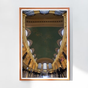 Grand Central Terminal Ceiling Print–NYC Architecture Photography–Historic Landmark Wall Art–Grand Central Station Decor- Urban Art