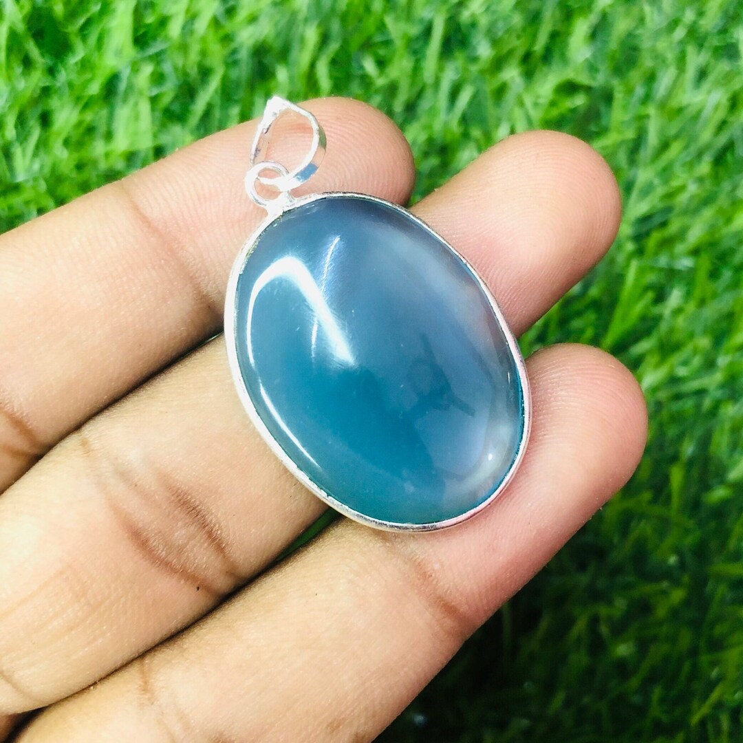 Natural Crackle Quartz Gemstone Pendant 925 Sterling Silver Etsy