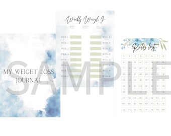 PRINTABLE (KILOS) Weight Loss Tracker 2022