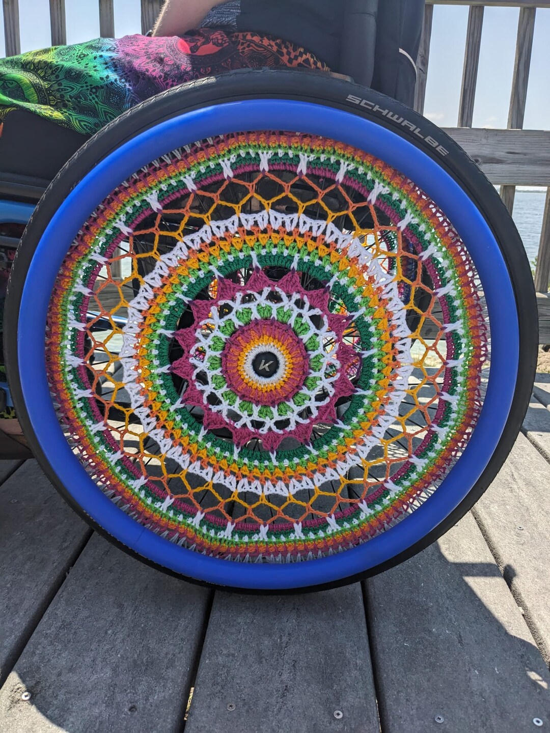 Crochet Wheelchair Wheel Cover Etsy