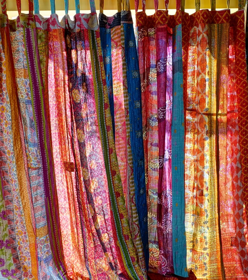 Vintage Curtains 30 Wide 90 Drop Upcycled Etsy